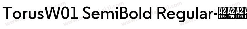 TorusW01 SemiBold Regular字体转换